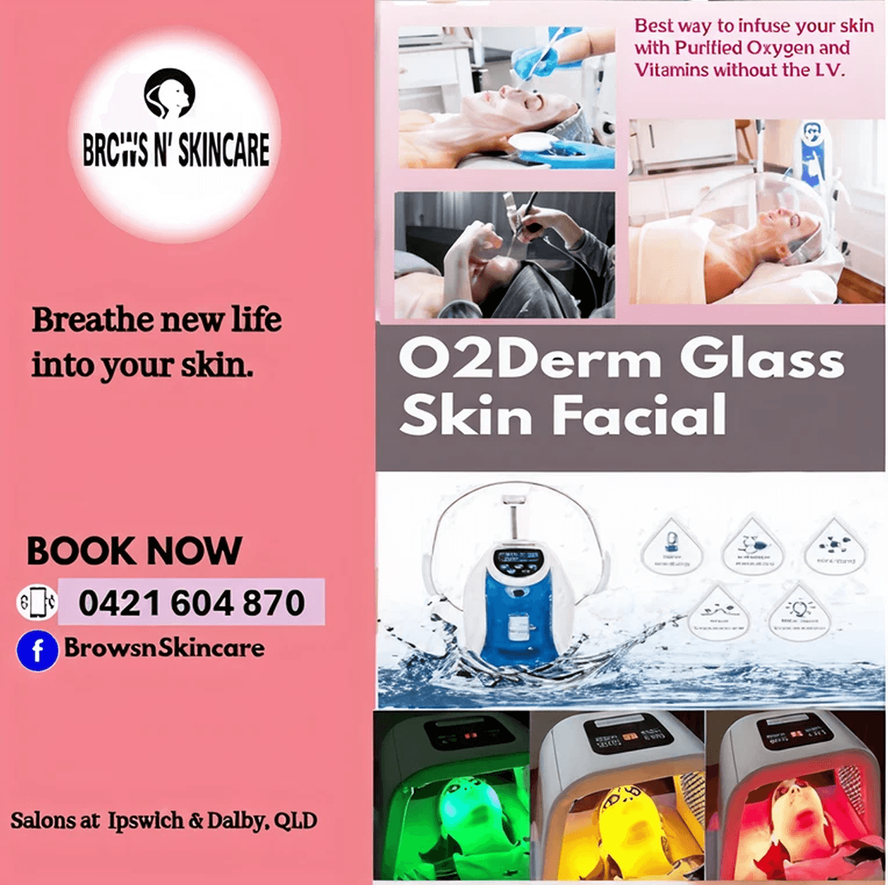 O2Derm Glass Skin Facial