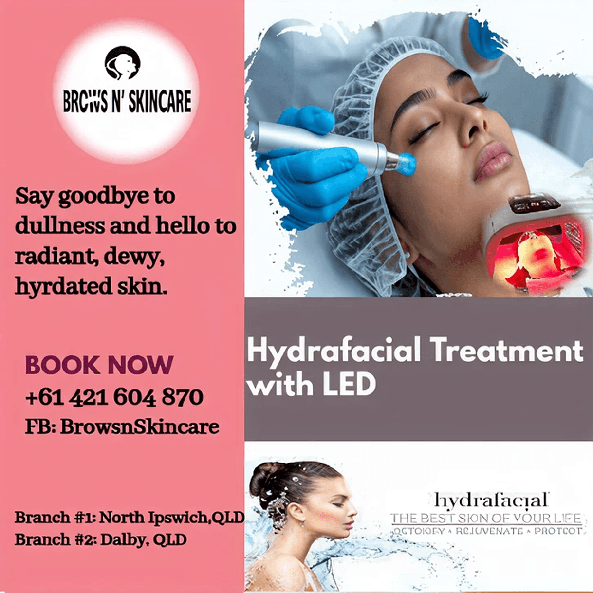 Hydrafacial Treatment with LED